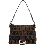 Fendi Monogram FF Mamma Baguette Shoulder Bag