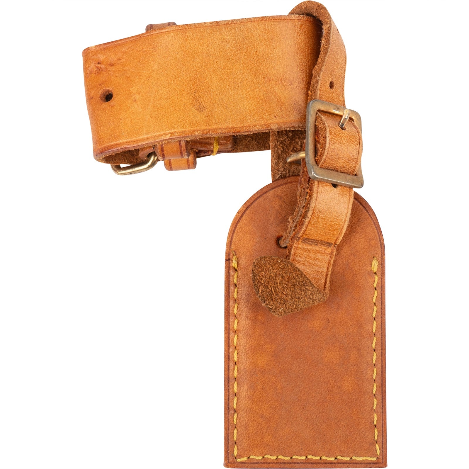 [🔄️B21 / F30] Louis Vuitton Vachetta Leather Luggage Tag - vintageandkickz