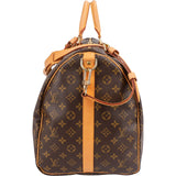 Louis Vuitton Monogram Canvas Keepall 55 Bandoulière Travel Bag
