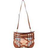 Burberry Nova-Check Monogram Belt Knight Handbag