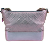 Chanel Purple Quilted Calfskin Multicolor Rainbow Hardware Gabrielle Crossbody Bag