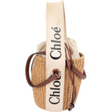 Chloé Raffia Woody Basket Crossbody Handbag