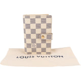 Louis Vuitton Monogram Damier Azur Canvas Clip Vertical Compact Wallet