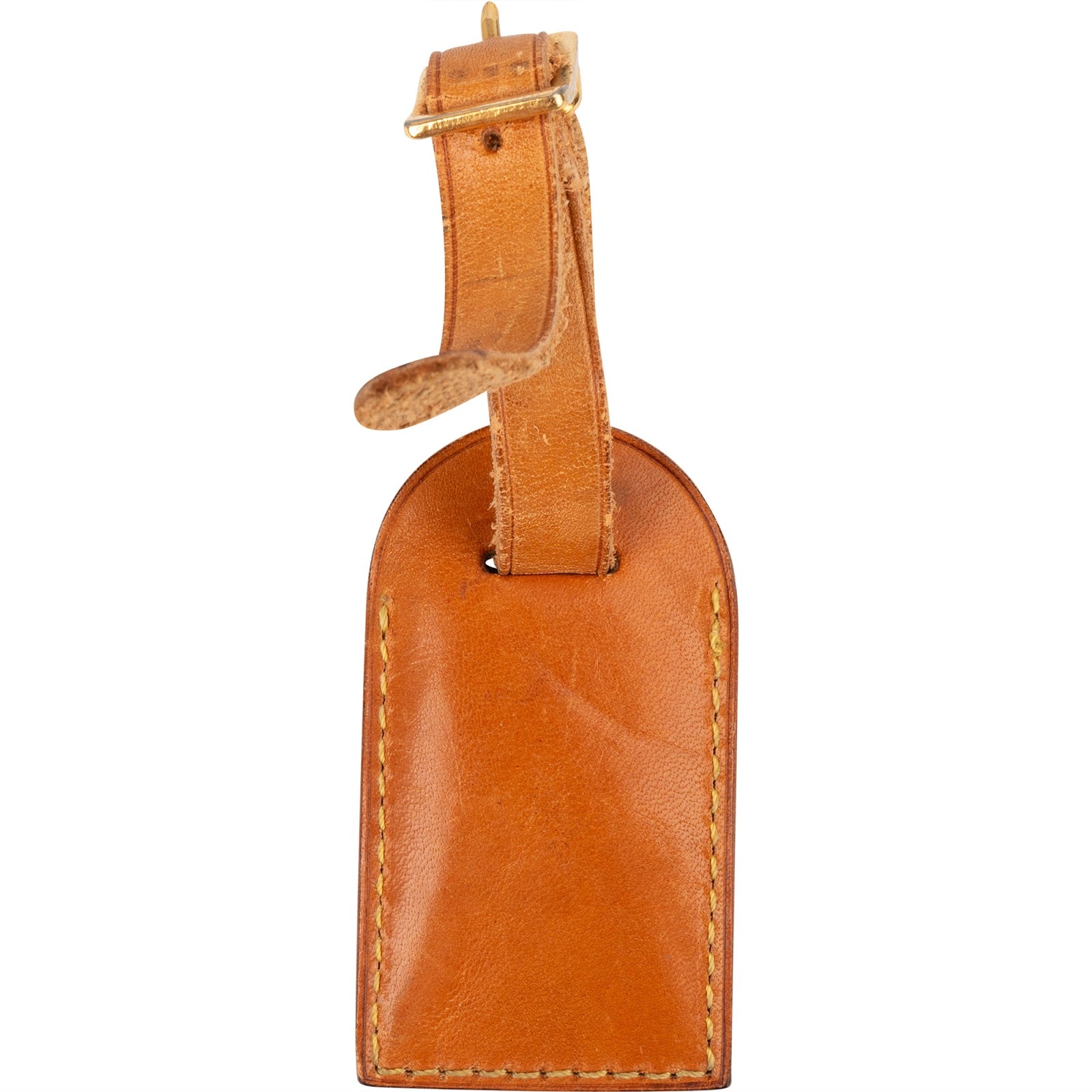 [🔄️B10 / F57] Louis Vuitton Vachetta Leather Luggage Tag - vintageandkickz