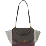 Céline Leather and Suede Trapeze Handbag