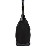 Prada Tessuto Saffiano Lux Leather Triangle Hobo Shoulder Bag