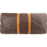 Louis Vuitton Monogram Canvas Keepall 55 Bandoulière Travel Bag