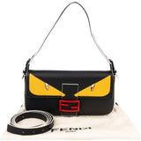 Fendi Limited Leather Monster Baguette Crossbody Bag