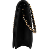 Chanel Quilted Lambskin 24K Gold Single Flap Crossbody Bag