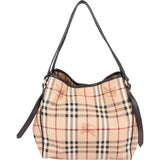 Burberry Haymarket Nova Check Hobo Shoulder Bag