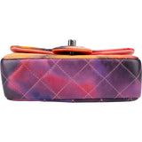 Chanel Quilted Lamskskin Multicolor Flower Power Rectangular Single Flap Mini Crossbody Bag