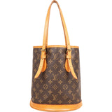 Louis Vuitton Monogram Canvas Bucket PM Shoulder Bag