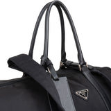 Prada Black Nylon Triangle Duffle Bag 55 Tarvel Bag