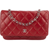 Chanel Quilted Lambskin Wallet on Chain Crossbody Bag