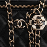 Chanel Quilted Lambskin Vanity Adjustable Crossbody Bag