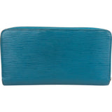 Louis Vuitton Blue Epi Leather Zippy Wallet