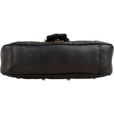 Gucci Monogram Quilted Leather GG Marmont Pearl Studded Shoulder Crossbody Bag