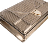 Christian Dior Metallic Patent Leather Diorama Crossbody Bag