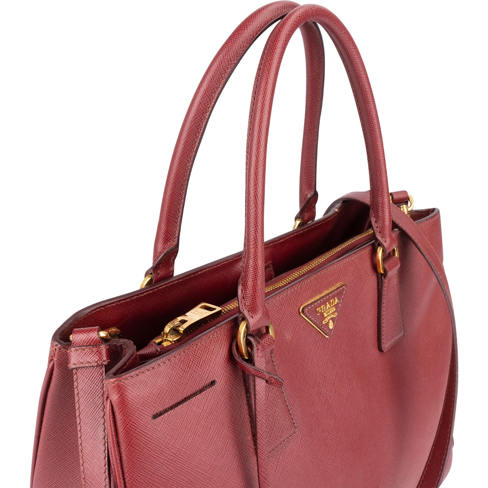 Prada Saffiano Leather Lux Galleria Handbag - vintageandkickz