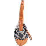 Coach Monogram Signature Denim and Leather Ergo Shoulder Bag