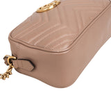Gucci Chevron Matelassé Leather GG Marmont Camera Crossbody Bag