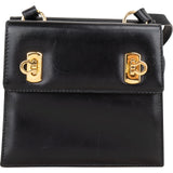 Salvatore Ferragamo Leather Gancini Flap Crossbody Bag