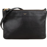 Céline Black Calfskin Trio Small Crossbody Bag