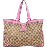 Gucci Monogram GG Canvas Abbey D-Ring Tote Shoulder Bag