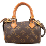 Louis Vuitton Monogram Canvas Mini Speedy Crossbody Handbag