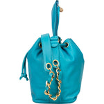 Chanel Lambskin Leather CC Drawstring Bucket Crossbody Bag - vintageandkickz