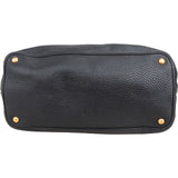 Prada Black Vitello Daino Leather Tote Handbag