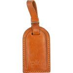 [🔄️B10 / F40] Louis Vuitton Vachetta Leather Luggage Tag - vintageandkickz