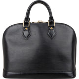 Louis Vuitton Noir Epi Leather Alma PM Handbag