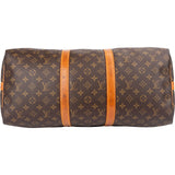 Louis Vuitton Monogram Canvas Keepall 50 Bandoulière Travel Bag