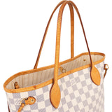 [🔄️B08 / F26] Louis Vuitton Monogram Damier Azur Canvas Neverfull MM Shoulder Bag - vintageandkickz