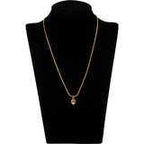 Christian Dior Gold Tone Heart Pendant Necklace + Earrings Set