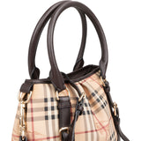 Burberry Nova-Check Monogram Haymarket Shoulder Bag