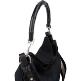 Gucci Monogram GG Canvas Bamboo Handle Shoulder Handbag