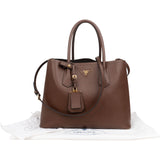 Prada Saffiano Cuir Leather Large Galleria Tote Shoulder Bag