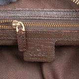 Gucci Monogram GG Canvas Horsebit Hobo Handbag