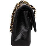 Chanel Quilted Lambskin 24K Gold Small Double Flap Shoulder Bag