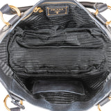 Prada Vitello Daino Push Lock Satchel Handbag
