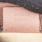 Gucci Pink Leather Bamboo Handbag