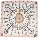 Hermès Les Clés Silk 90 Scarf Tuch