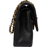 Chanel Quilted Lambskin 24K Gold Medium Double Flap Shoulder Bag