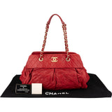 Chanel Quilted Iridescent Leather Iridescent Chic Bowler Shoulder Bag