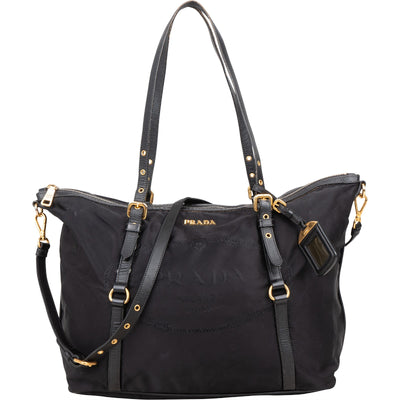 Prada Tessuto Tote Shoulder Bag