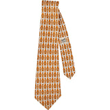 Hermès Mors et Gourmettes Print Silk Tie Krawatte
