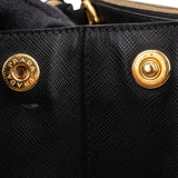 Prada Black Saffiano Leather Galleria Handbag