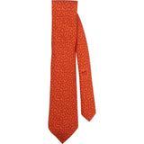 Hermès Fish Print Silk Tie Krawatte